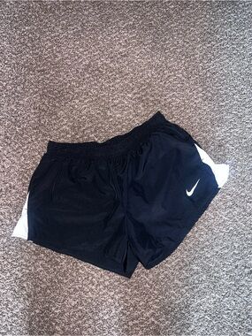 Nike Black Shorts with White running